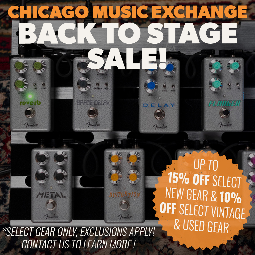 ChicagoMusicEx's tweet photo. ENDING AT MIDNIGHT! Our Back to Stage Sale allows you to get 15% OFF select New Gear, and 10% OFF select Vintage & Used gear. Grab your great deal before it’s too late! https://t.co/KFkUo8pVr0 #chicagomusicexchange #SALE #CMEexclusive #BackToStage #CMEsale #gearwire #gearybusey https://t.co/neD4jZfr5s
