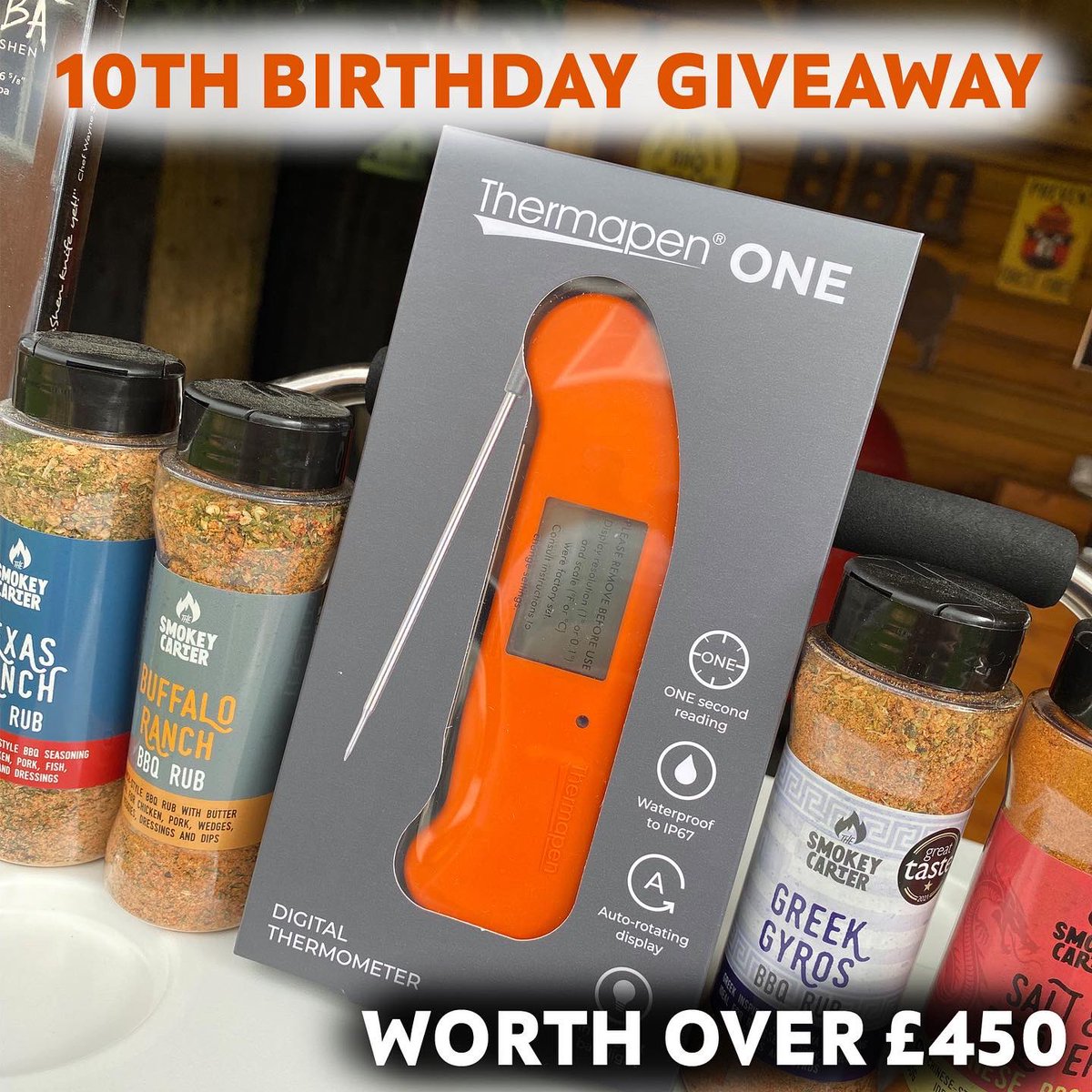 TheSmokeyCarter's tweet image. 10th Birthday #giveaway worth over £450!!

We've teamed up with the best brands in the business to celebrate our 10th Birthday! For your chance to win this epic BBQ Bundle, follow the steps below.

🔥LIKE &amp;amp; REPOST this post.
🔥FOLLOW all the brands included in the giveaway.…