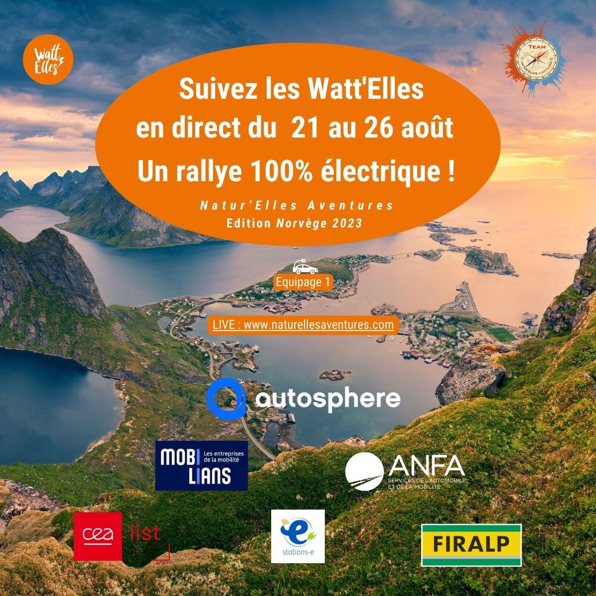 ⏰ J-1 avant le départ de notre course <a href="/NaturLAventures/">NATUR'ELLES AVENTURES</a> #Norvège2023 ! Elle démarrera lundi 21 août. Le programme de la semaine et les infos pour suivre la course et encourager les <a href="/Watt_Elles/">Watt'Elles</a> ! 🥰🙏🏿
➡️ vu.fr/GnZVB