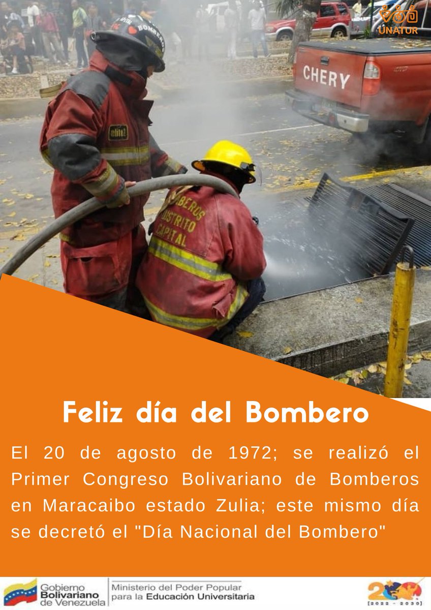 Agradecemos a las mujeres y hombres que se desempeñan como bomberos por su excelente labor 🇻🇪