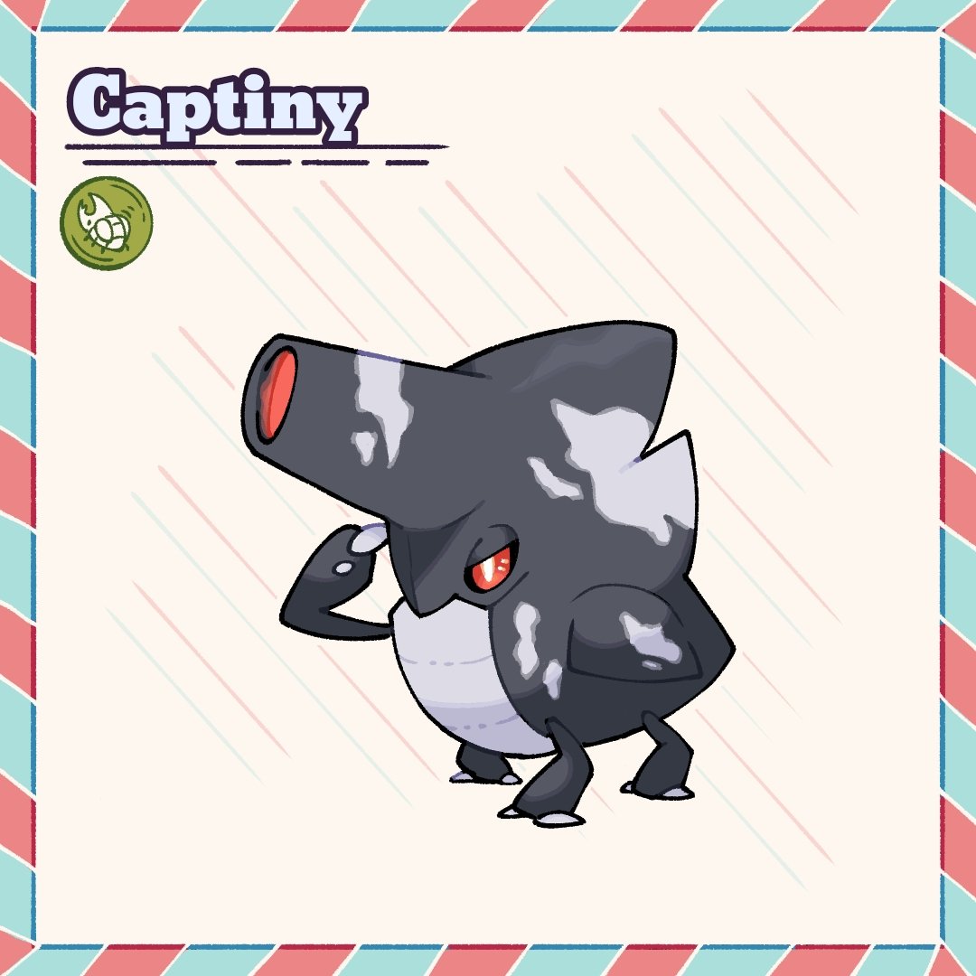 MolchiBerry's tweet image. Captiny got to be one of my favorite names sksksk love the bugger

#Pokemon #fakemon #bugtype