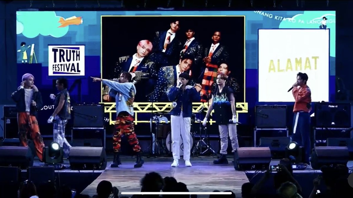 ppopwave's tweet photo. Closing P-Pop’s segment for tonight, #ALAMAT, performing Maharani, Day and Night, and their latest single Walang Hanggan. #TH37RUTHFestival https://t.co/t6P3lsQZYd