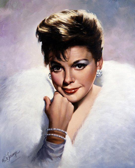 iShowTunes's tweet photo. #JudyGarland, Painting by #AnthonyDeFrange (1923-1983). https://t.co/N7ESo6eN81