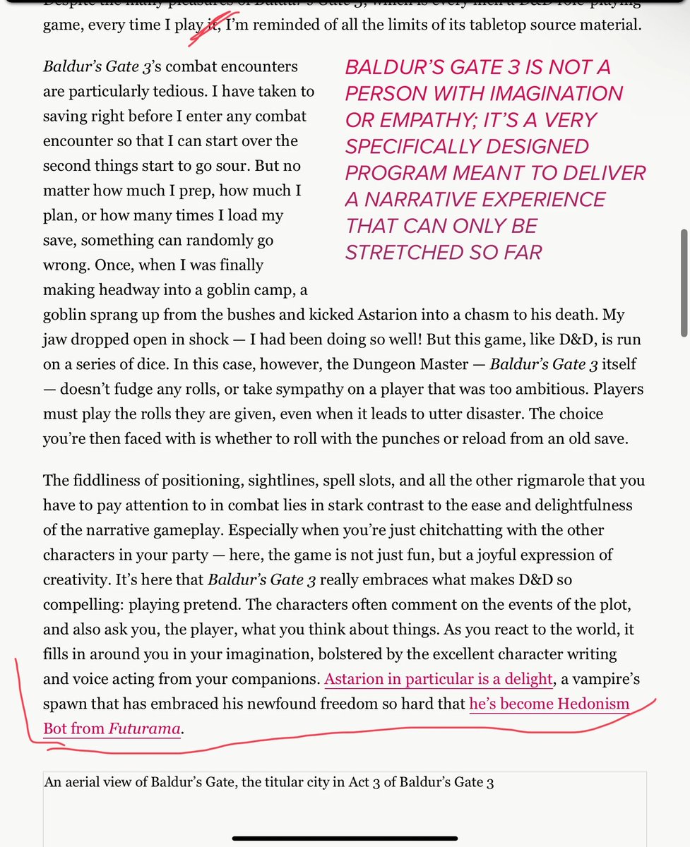 KraftyMattKraft's tweet photo. Baldur's Gate 3 is the first time many 5E players are playing 5E by the rules, with a Dungeon Master who does not fudge or handwave dice rolls, and they don't like it. https://t.co/9icRsUOYzY