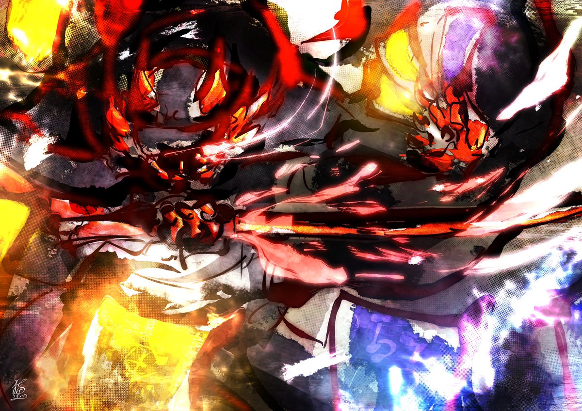 「描写研究込みでお借り絵描き失礼④ 」|猫覆面🐾のイラスト