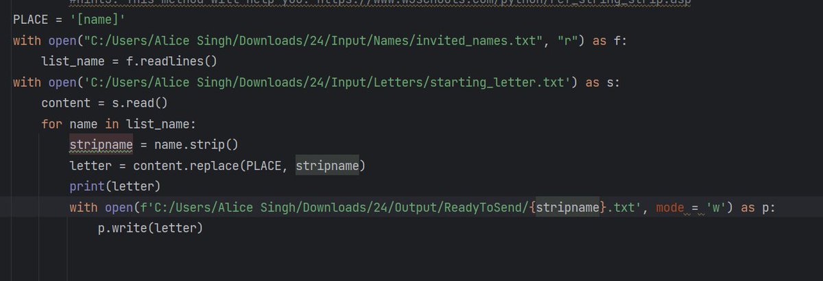 66_alicesingh's tweet photo. #100DaysOfCode #day24 #pythonprogramming 
Explored the power of Python's file and directory handling while mastering mail-merge tasks. A powerful combination for efficient automation! #Python #FileManipulation #MailMerge https://t.co/IDkkZsZbl1