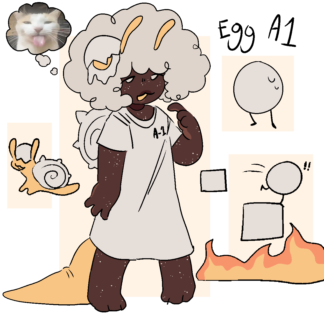 my oc like an egg from QSMP