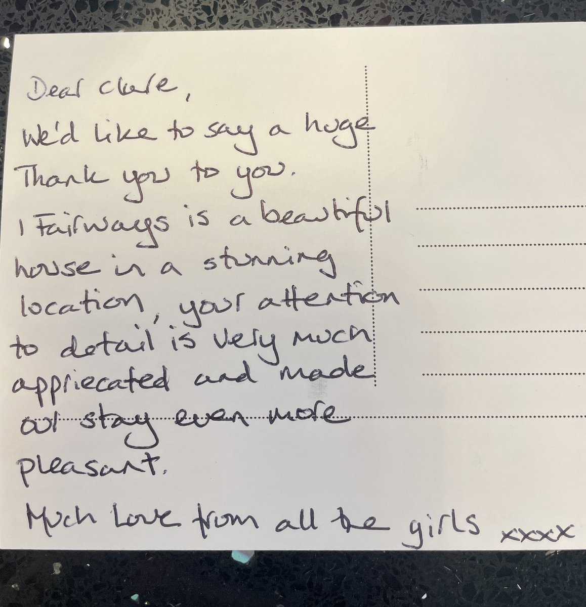 OneFairways's tweet image. What a lovely gift from our guests who checked out today. 🥰 Thanks ladies! 

It’s always nice to know visitors to Gullane have had a special time at One Fairways.