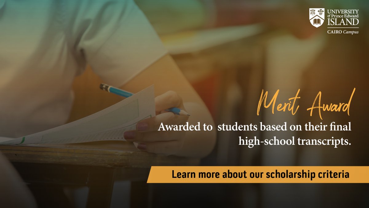 UPEICairoCampus's tweet photo. You're driven to succeed and we're committed to getting you there.

Whether you excel academically, are gifted artistically or participate nationally or internationally in athletics, we've tailored our scholarships to suit your needs.

1/2
#UPEICairoCampus #ReachYourFullPotential https://t.co/KFw24jUIn7