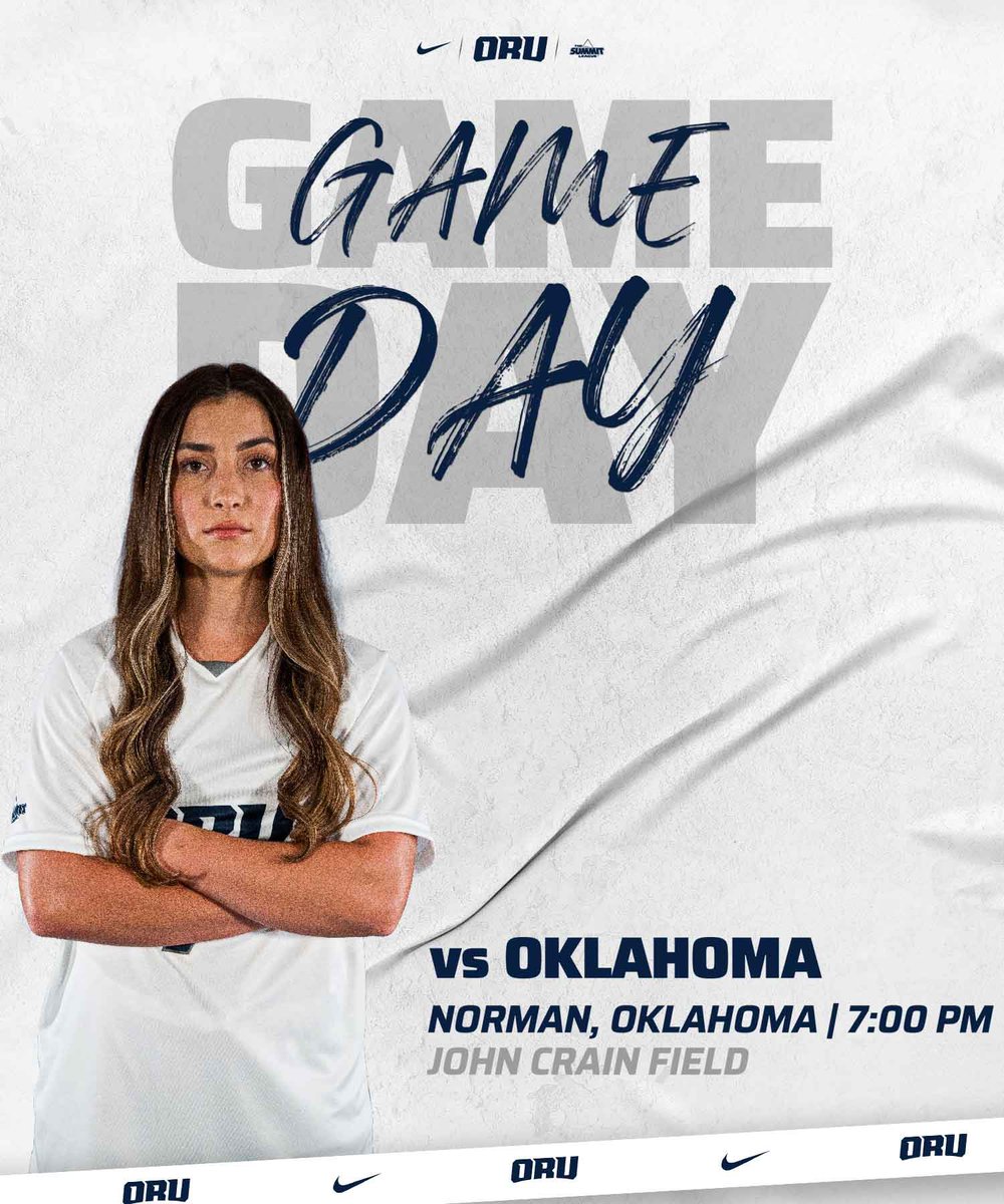 Another chance to get better!

🆚 Oklahoma
⌚️ 7:00 PM
🏟️ John Crain Field
📺 shorturl.at/irFNP
📊 shorturl.at/dmpx3

#ORUWSOC | #GoldenStandard