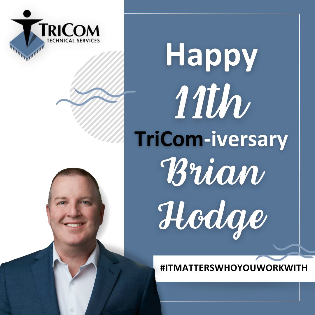 TriComTS's tweet photo. Here's to another year of growth and achievements with our phenomenal Recruiting Team Lead, Brian!

#HappyWorkAnniversary #HappyAnniversary #ITMattersWhoYouWorkWith https://t.co/xE053z5jLg