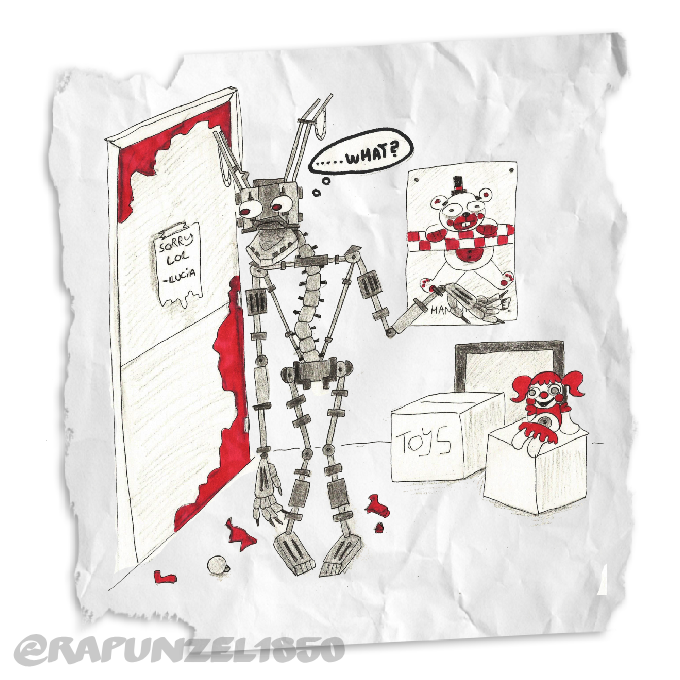 rapunzel1850's tweet photo. Ar Dump of drawings I made for the Mimic Video #FNAF #Mimic #MIMICSWEEP https://t.co/hyaxWKR9fX