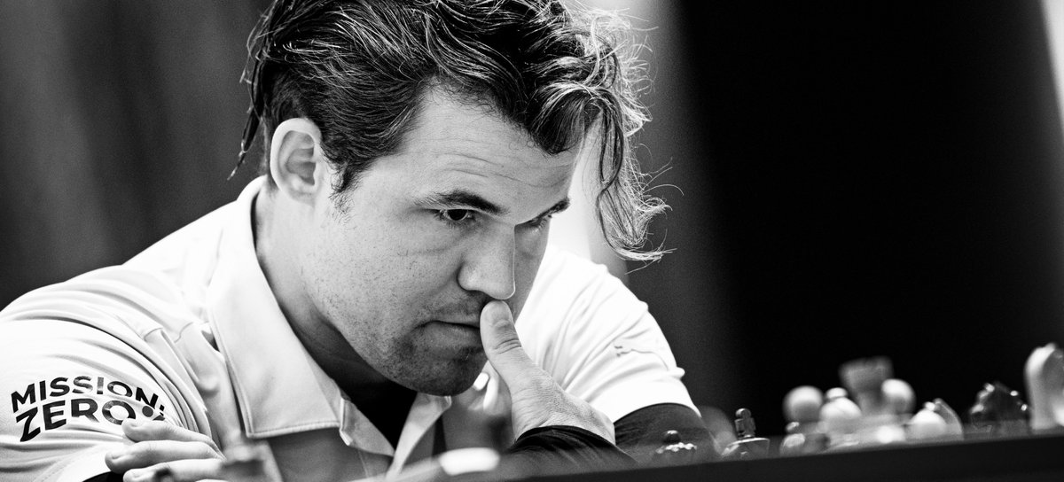 agadmator's tweet photo. Magnus eliminates Nijat Abasov who was having the tournament of his life and reaches the finals of the Fide World Cup for the first time in his life. In the finals, he will face the winner of the match Caruana-Praggnanandhaa 🔥 https://t.co/7U3cma4BpI