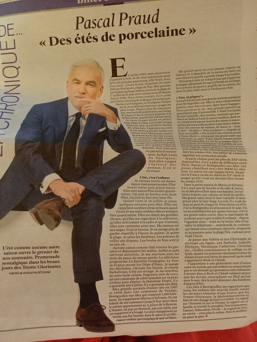 Bravo aux journalistes du #JDD
pour le 3 ème numéro sous la houlette de <a href="/GeoffroyLejeune/">Geoffroy Lejeune</a> 100% talents et convictions. Coup de ❤ pour la chronique de <a href="/PascalPraud/">Pascal Praud</a> #JacheteleJdd