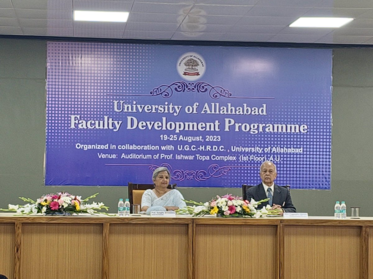 UoA_Official's tweet photo. The eminent speaker for 1st session of  2nd Day of 7day F.D.P., alumnus of @UoA_Official Shri Yogendra Narain, I.A.S. (Retd.), Chancellor, H.N.B. Garhwal University, Former Defence Secretary of India, Chief Secy of U.P. ,  Former Secretary General of Rajya Sabha.@ugc_india https://t.co/8ioDlpHc9l