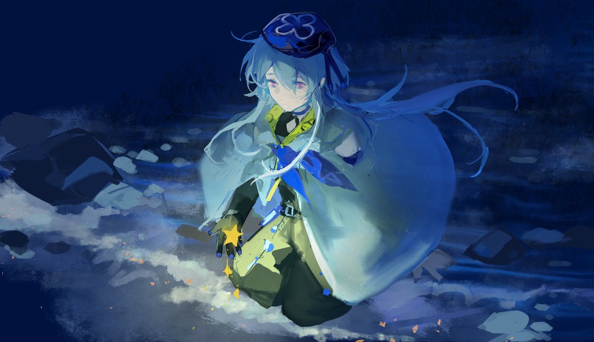 最近极限一小时画的水月宝
#明日方舟 #アークナイツ