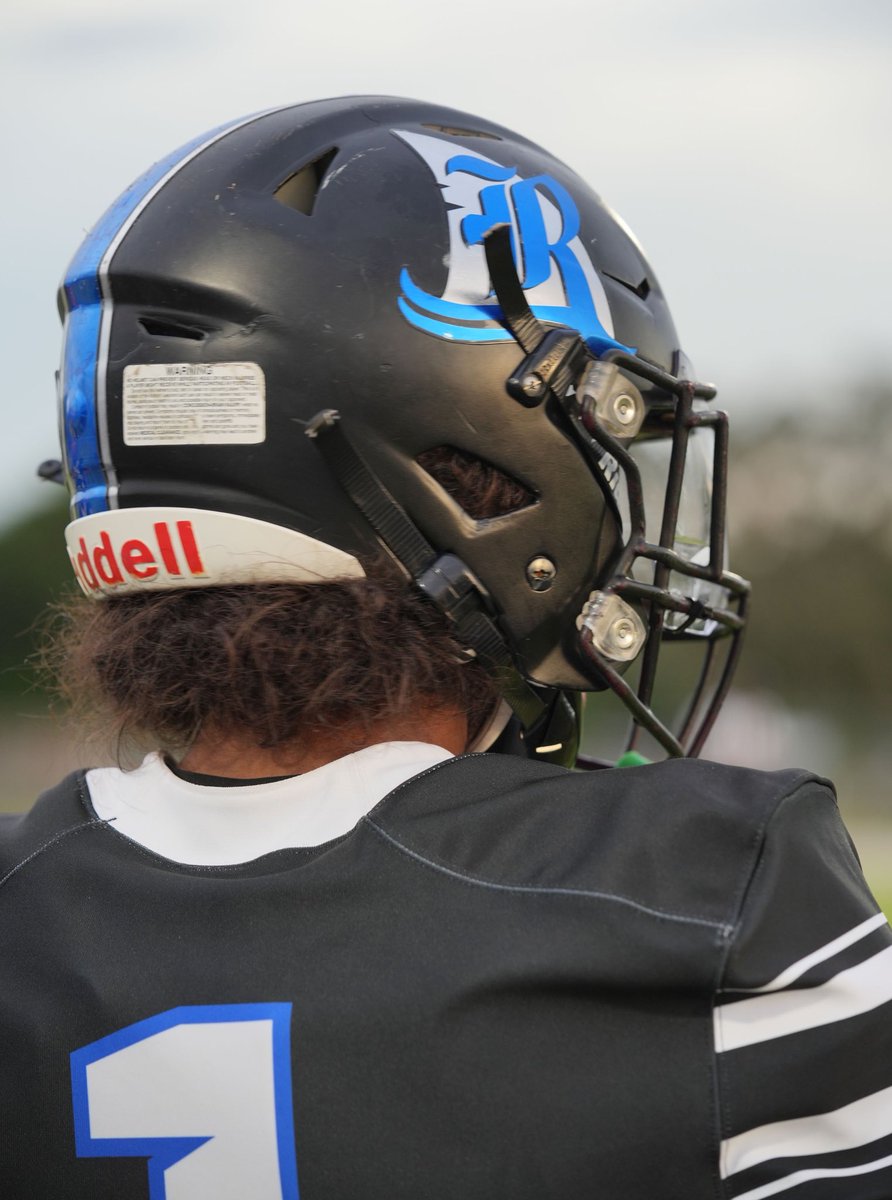 pbattle__'s tweet photo. Best high school football uniforms- who wears em? Reply w pics ⬇️ 
My submission- the Riverview Sharks 🖤💙🦈 Elite color scheme and this is just one of several combos to be worn this season ✔️ #football #uniforms #battlecustoms https://t.co/3w8N7uX1zr