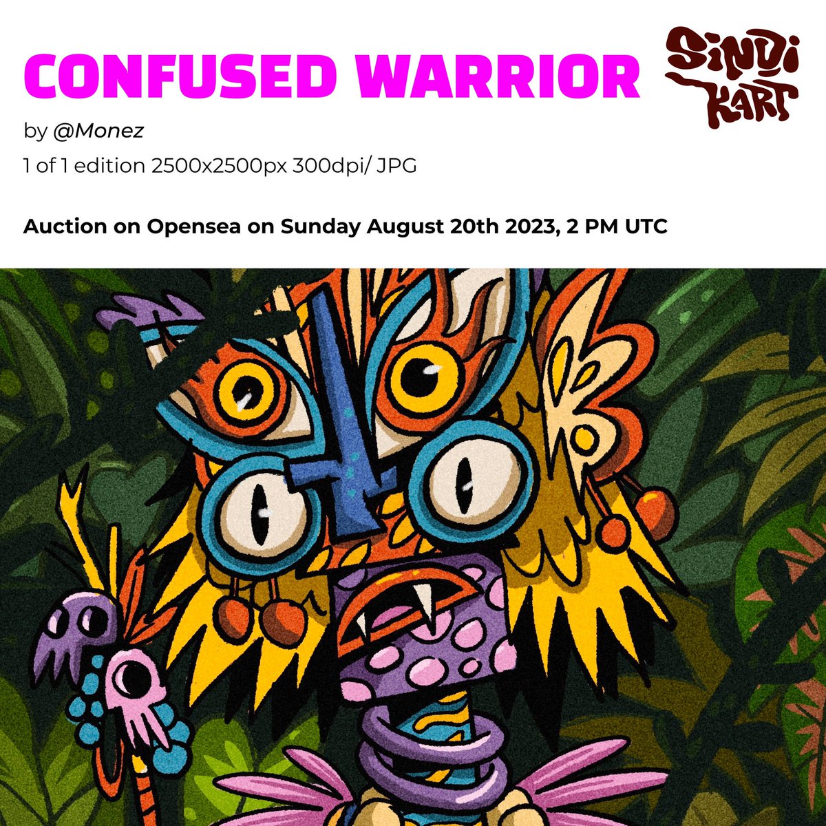 Did you confused too? Cause @MonezNft just give us CONFUSED WARRIOR “In the middle of the battlefield, a formidable warrior stood confused amidst the chaos of the raging battle.”