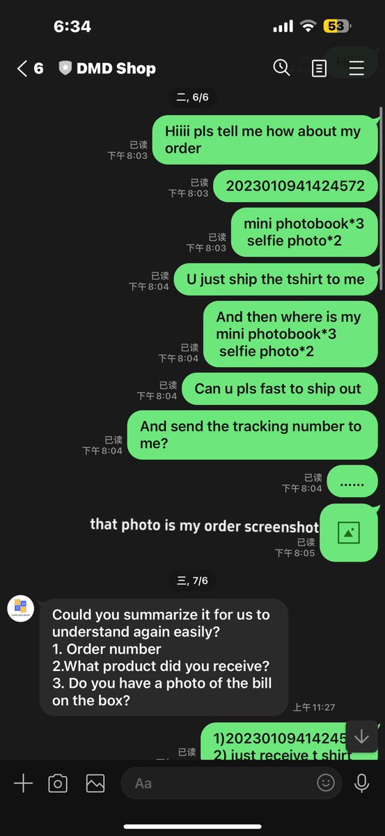 Fande_MY's tweet photo. Hi @dmd_shop Can You Pls Reply Me and pls ship my item or refund!!!…… its been a long time… and u didn’t reply pls don’t ignore me😅
You even block my twitter acc 
Pls customer service do properly 

More info at cmt https://t.co/zBSRGIUK4S