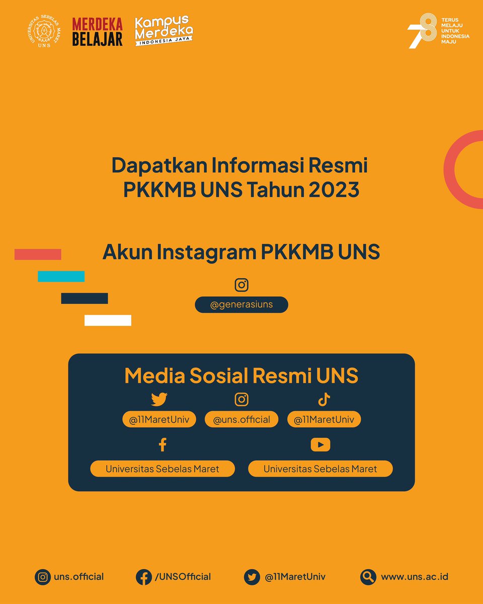 11MaretUniv's tweet photo. #InfoUNS - Surat Edaran Tentang PKKMB UNS Tahun 2023

Untuk mendukung kelancaran PKKMB dan menghindari kemacetan lalulintas di dalam kampus maka pada tanggal 2l - 23 Agustus 2023, simak imbauan berikut ya✨

#uns #universitassebelasmaret https://t.co/jK9sKskj3O
