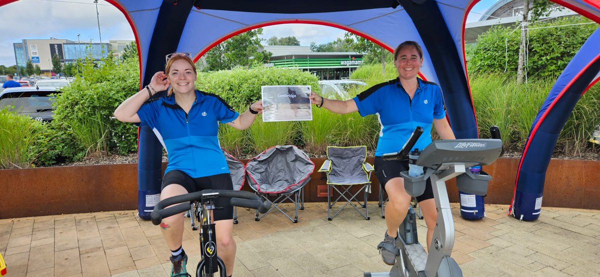 And they are off, first change over - 24hr static bike ride 🚴‍♂️ Please show your support 👏justgiving.com/crowdfunding/c…