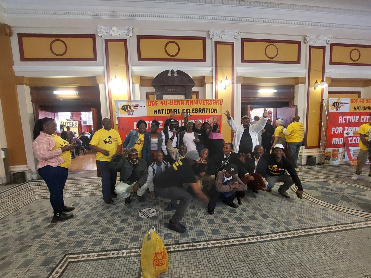 FrontUdf's tweet image. People are arriving in their numbers ✊🏾✊🏾#UDF40