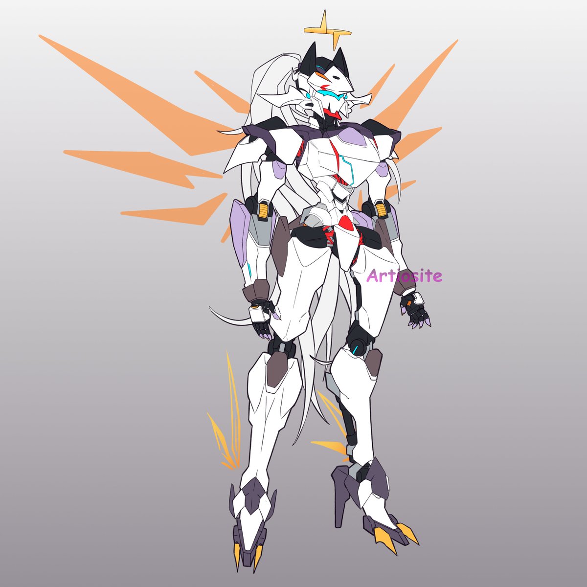 artiosite's tweet image. Noru, The star child. This is my OC! This is a simple design of him (as I want to do only a little).
I'll eventually draw him more and my other OC's! I plan on showing more information. (thread VV)
#art #mecha #oc #robot #originalcharacter