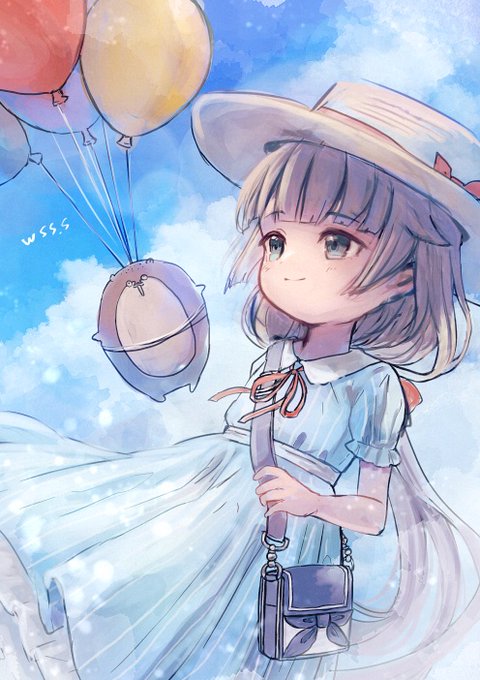 「cloud sun hat」 illustration images(Latest)｜3pages