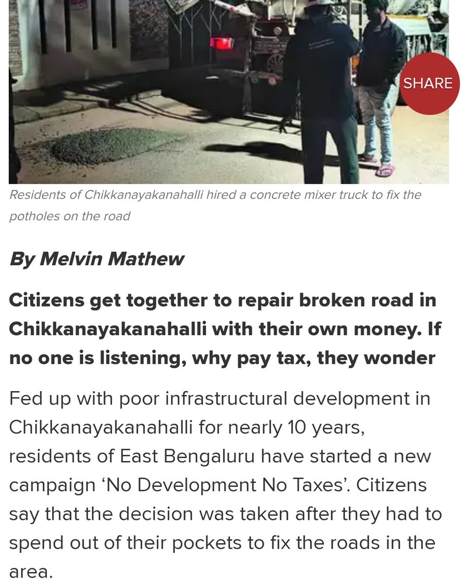 🛣️ Citizens in Bangalore are taking matters into their own hands, funding road construction to save precious lives lost due to shoddy infrastructure. 💰💪 #CommunityAction #BangaloreRoads
Why burden citizens with taxes when they're stepping up for safer roads?🤔#TaxConcerns