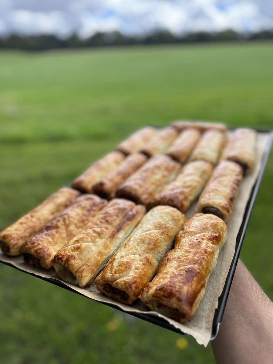 Hello X/Twitter, it’s been a while…. 
A fresh batch of Gog sausage rolls straight out of the oven and heading to the Deli &amp; Shack for this lovely Sunday morning x