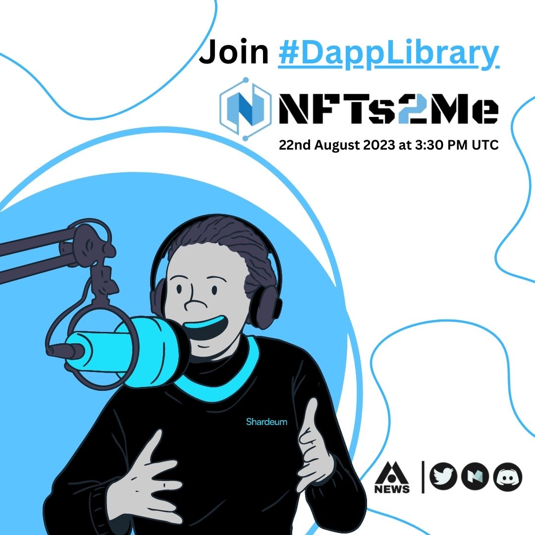 shardeumnews's tweet image. #DappLibrary #34:@nfts2me

@yashjhade meets Alberto to explore the NFT toolkit for creators to create, deploy &amp;amp; manage their NFT collection &amp;amp; minting page with custom subdomain for free 

🚀 Tune in here discord.gg/shardeum

#shardeum #shardeumnews #shardeumchain #SHM