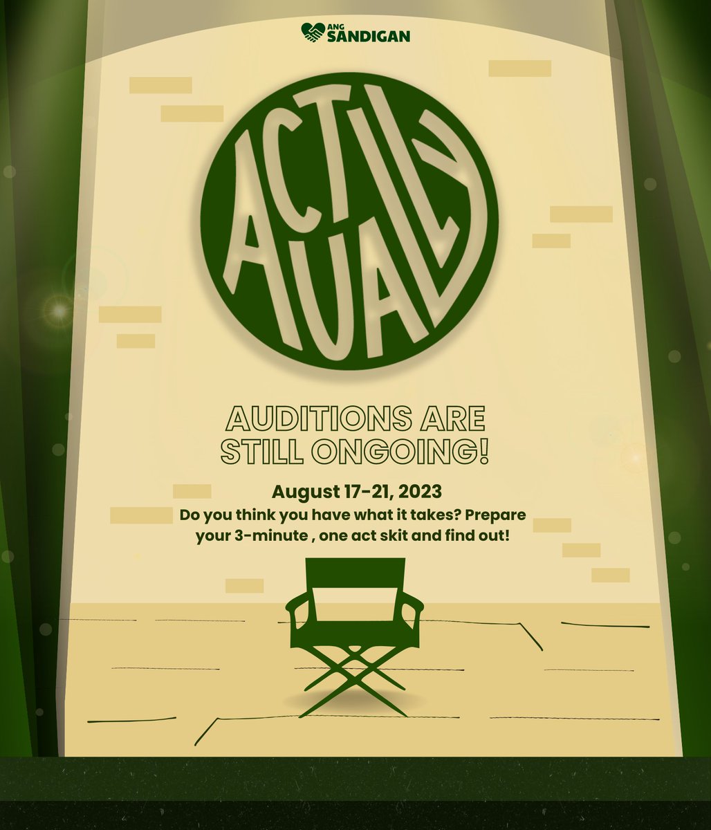 AngSandigan's tweet photo. *footsteps approaching* thought we were gone? Not just yet! 💃🏻

Auditions for this year’s Hibalag ACTually are still ongoing! Have the courage to embrace your creativity, spontaneity, wit, and humor— as you act the night away? https://t.co/ekF3tDjQUt