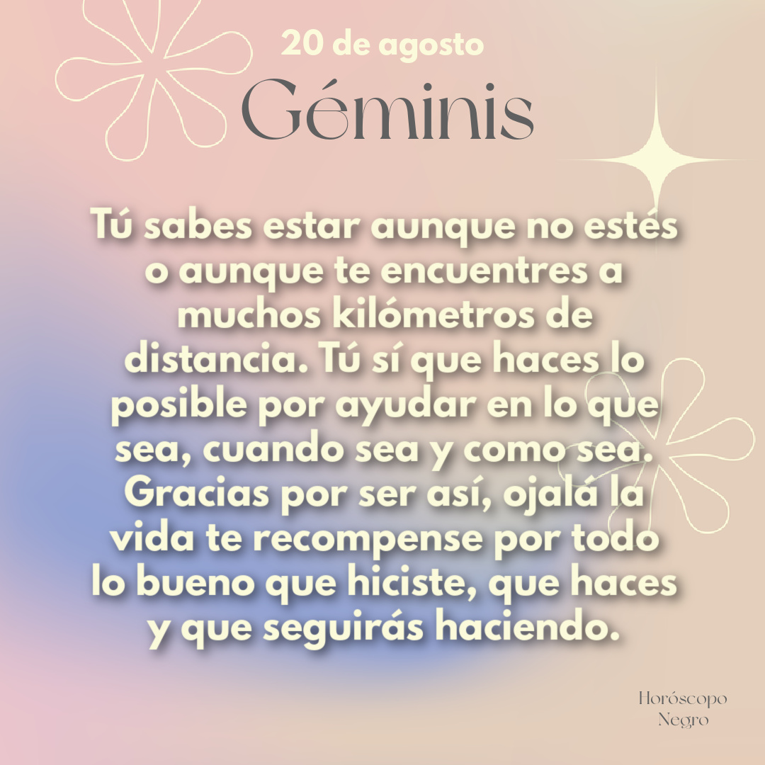 ✨♊✨ #geminis #horoscoponegro