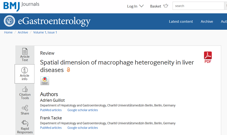 eGastroenterology (@egastro_bmj) on Twitter photo 🙌 This review summarizes recent findings deciphering the relevance of liver macrophage spatial localization as a phenotypical marker and functional contributor to liver diseases.
via dx.doi.org/10.1136/egastr…
<a href="/bmj_company/">BMJ Group</a> <a href="/Tacke_lab/">Tacke Lab</a> <a href="/FrontGastro/">Frontiers in Gastroenterology</a> <a href="/FrankTacke/">Frank Tacke</a> 🙌 This review summarizes recent findings deciphering the relevance of liver macrophage spatial localization as a phenotypical marker and functional contributor to liver diseases.
via dx.doi.org/10.1136/egastr…
<a href="/bmj_company/">BMJ Group</a> <a href="/Tacke_lab/">Tacke Lab</a> <a href="/FrontGastro/">Frontiers in Gastroenterology</a> <a href="/FrankTacke/">Frank Tacke</a>