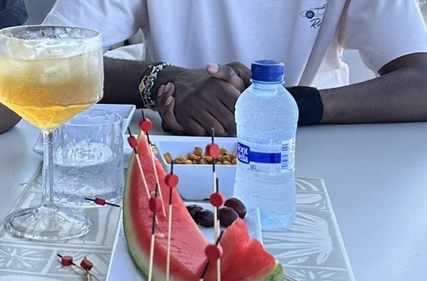 _Mashudu_M's tweet image. Black Coffee and his son