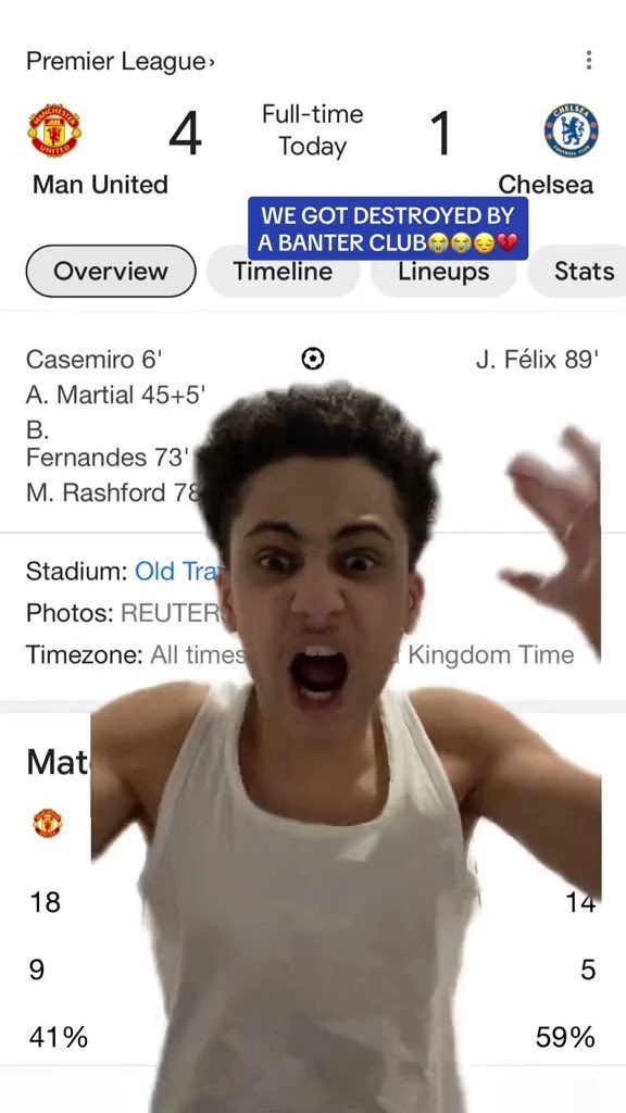 “Why are people calling Chelsea a banter club…….. We’re the next Real Madrid”