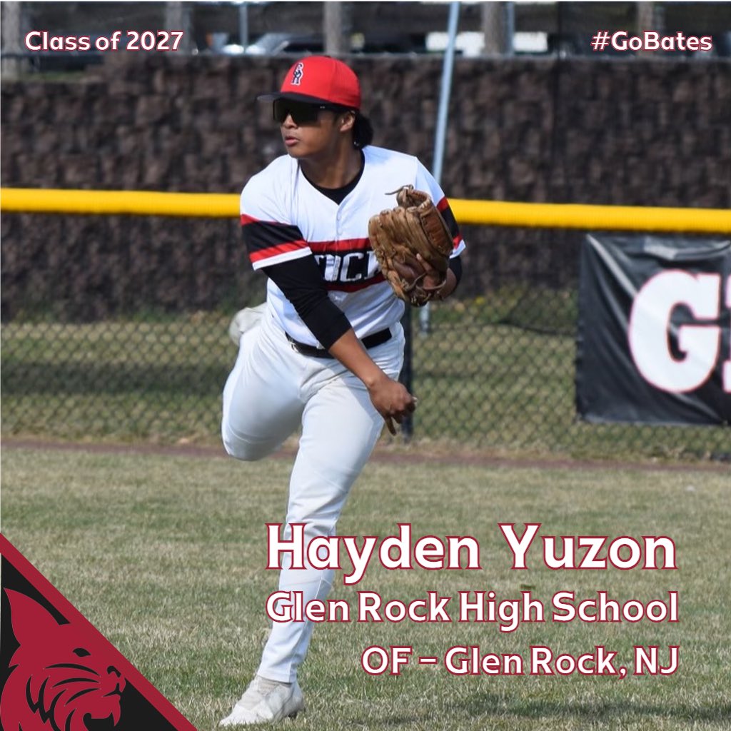 BatesBaseball's tweet image. Making his way to the Lew from Glen Rock, NJ is another speedy outfielder in the class of 2027… Hayden Yuzon!  #gobates