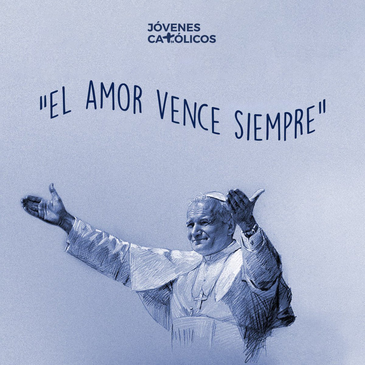 catolicos_es's tweet image. «El amor vence siempre. ¡El amor vence siempre, como Cristo ha vencido! El amor vence siempre aunque, en ocasiones, ante sucesos y situaciones concretas, pueda parecernos impotente. Cristo parecía impotente en la Cruz. ¡Dios siempre puede más!». (San Juan Pablo II)
