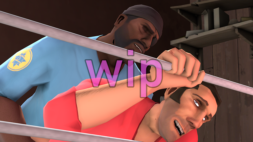 two finished images and one wip, I'll play with the last image more. also it's gonna be an animation, in sfm and post edit style. more updates and extras and such on my patreon.

patreon.com/unwinden 
#tf2nsfw #sniper #demo #fluff