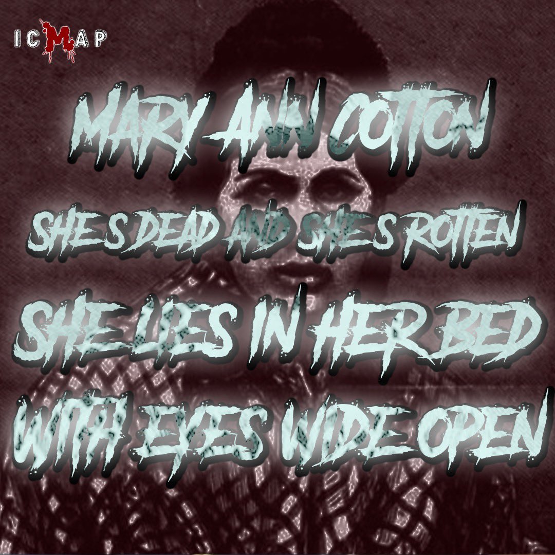 CONFIRMED - This Monday, in the Ninth Episode of ICMAP Series 8, the boys explore “Britain’s First and Most Forgotten Serial Killer” - Lady Rotten: Mary Ann Cotton.

To listen to this episode NOW and Ad-Free, head over to icmap.co.uk and join the Prestige Society 💀❤️