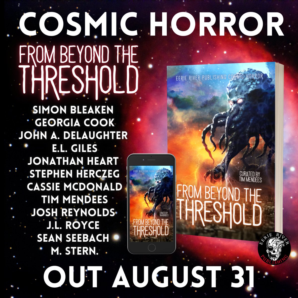 Prepare yourself for a voyage into the dark corners of the universe where things beyond human comprehension lie in wait. #books #booktok #horrorbooksok #horrorbooks #bookstagram #reading #TBR #anthology #horroranthology #scarystories #cosmichorror #lovecraft