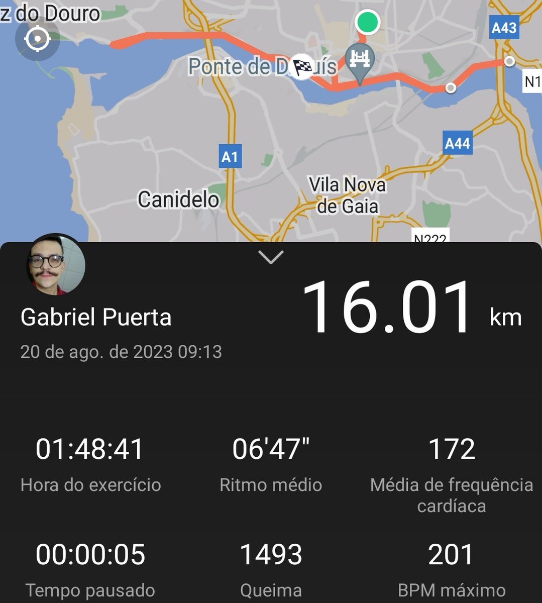 O tempo não foi o ideal, espero conseguir correr o dobro disso em 3h.

Mas hoje eu senti a falta de não ter treinado durante a semana, o corpo parece que esquece como que corre, é bizarro