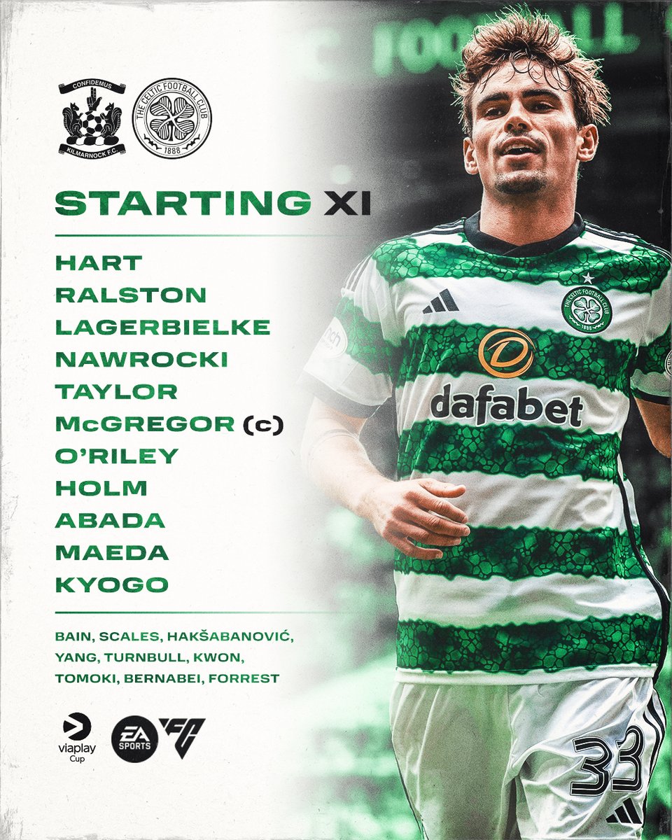 📋 #CelticFC League Cup Team News 📰

🟢 Full debuts for Lagerbielke & Holm!

#KILCEL | #ViaplayCup | #COYBIG🍀