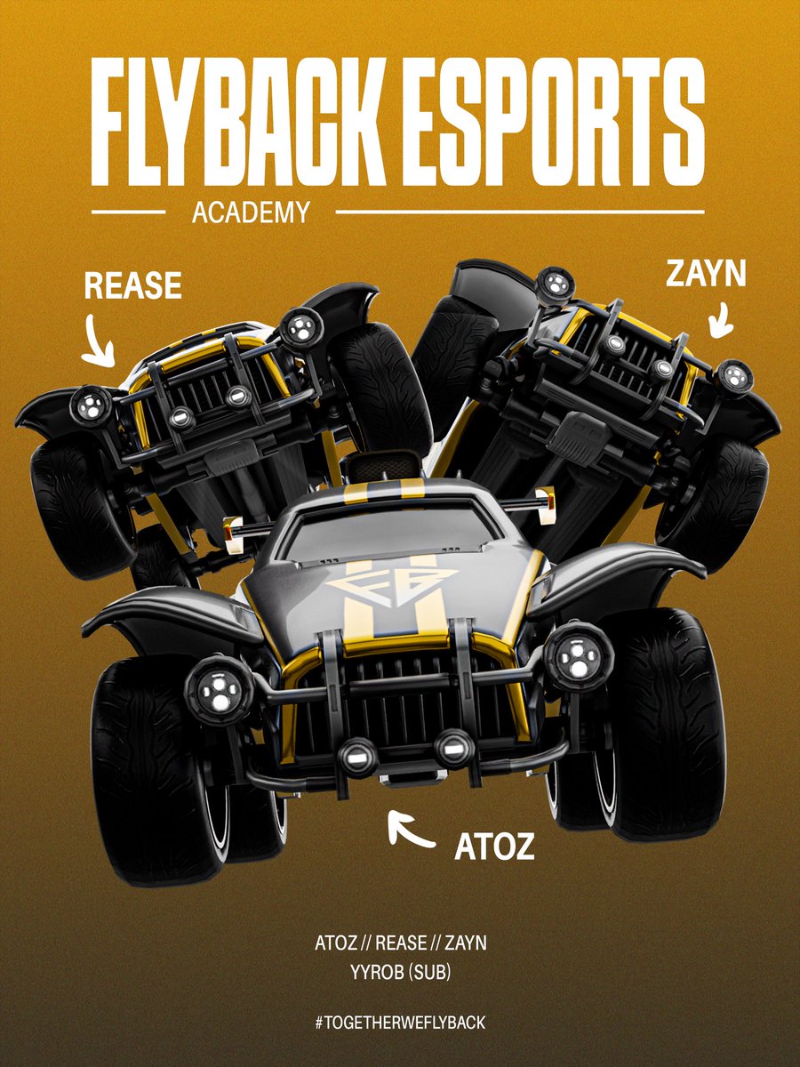 We are happy to announce our new FlyBack Academy team!

@AtoZ__rl <a href="/Rease_rl/">Rease</a> @oZane_RL <a href="/YY_Rob/">Rob</a> 

#togetherweflyback