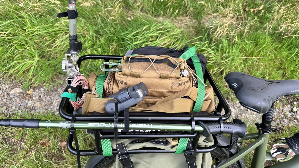 M0IAX's tweet image. Took my @Icom_UK #ic705 for a ride (about 6 miles) and now set up on 20m #js8call nothing fell of despite varied terrain. :-)