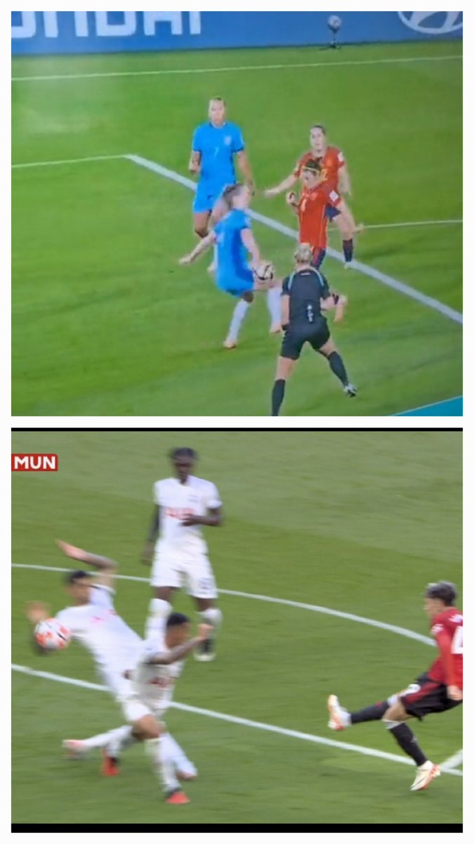 1 penalty, 1 not, thought #VAR  was introduced for consistent decisions