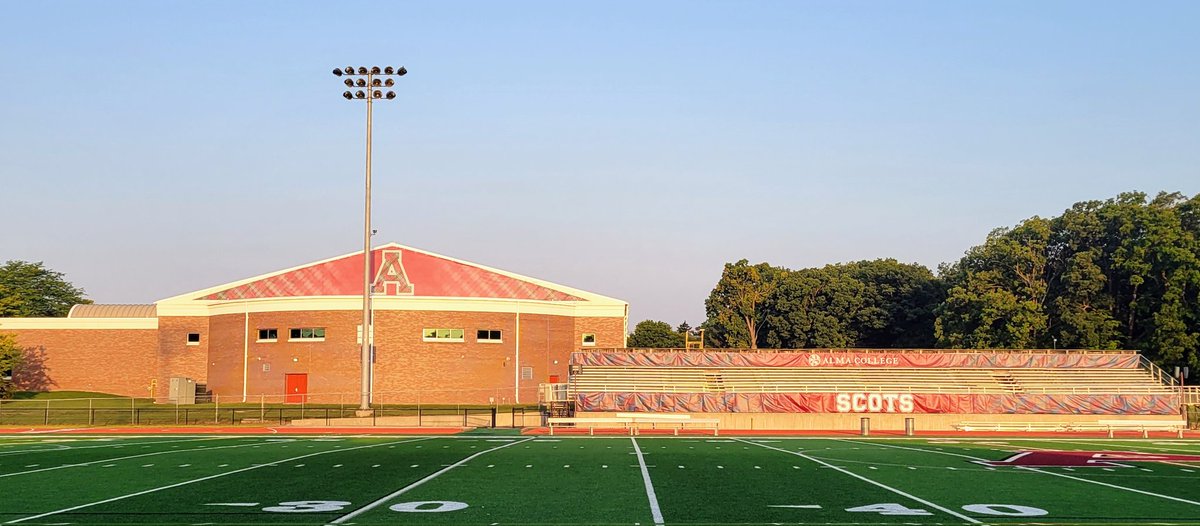 A quiet morning on the track with the sun coming up as we get ready to start Day #2 of XC season. What a great view if I don't say so myself. #GoScots