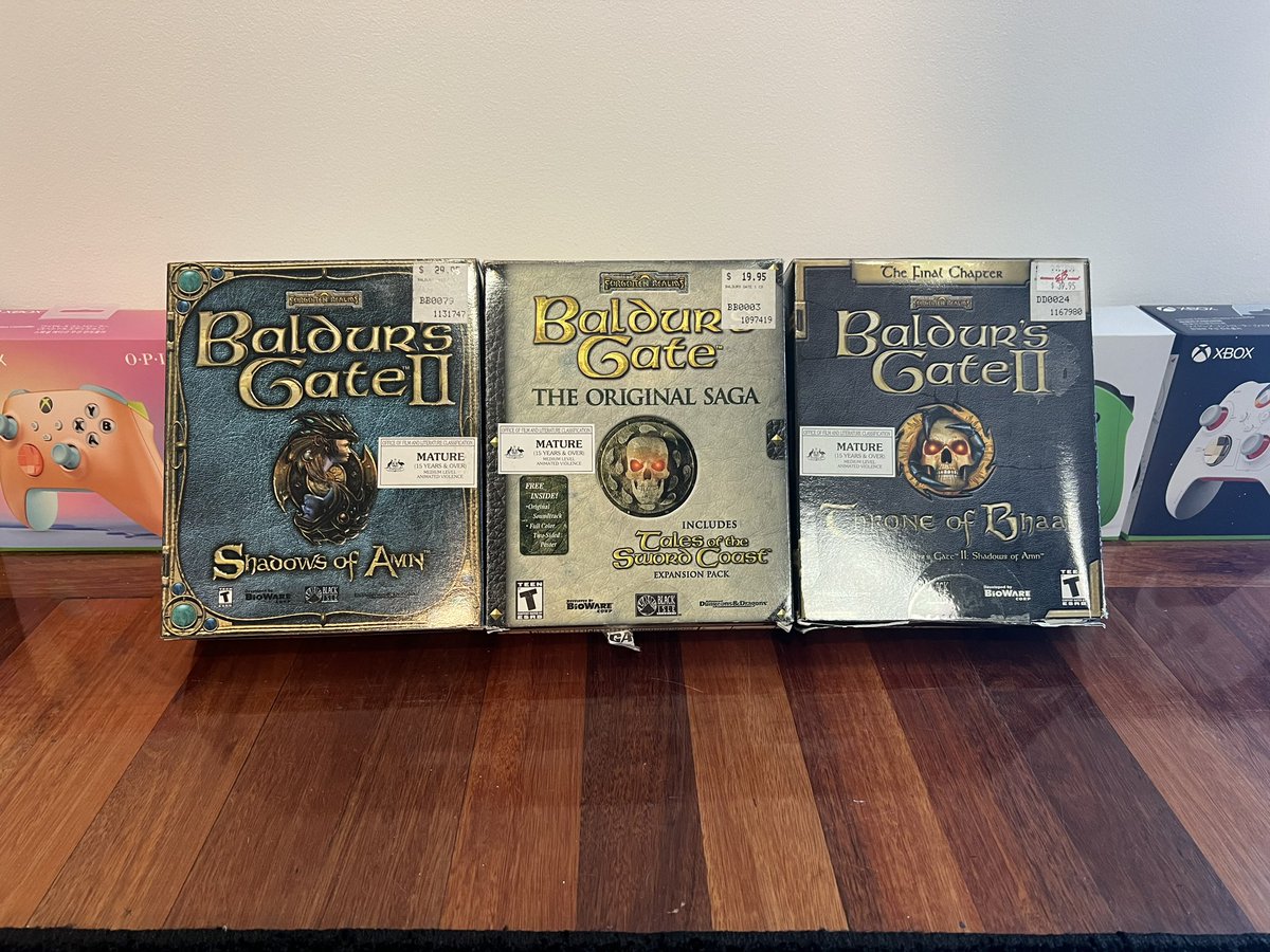 Everyone is talking about <a href="/baldursgate3/">Baldur's Gate 3</a> at the moment. I was looking through a cupboard and found these with the CDs in them. Having old stuff is pretty neat.