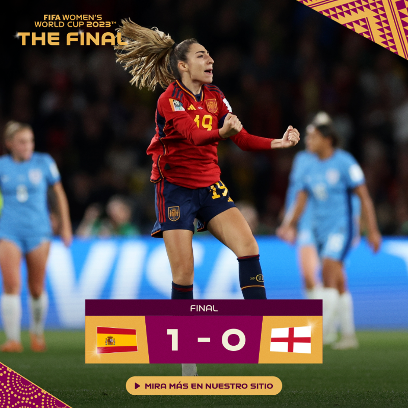 fifaworldcup_es's tweet photo. ¡ESPAÑA CAMPEÓN DEL MUNDO! 🏆🇪🇸

#FIFAWWC