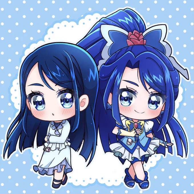 知性の青き泉ぷにぷにキュアアクア&amp;水無月かれん 
